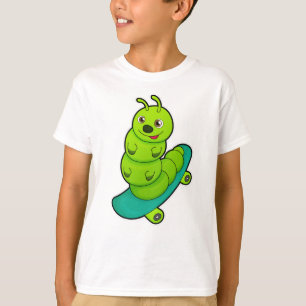 T-shirt Caterpillar en skateboard