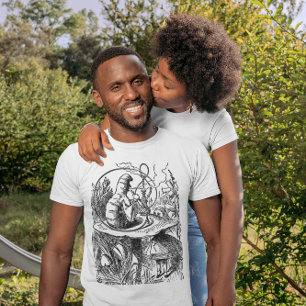 T-shirt Caterpillar Narguilé Vintage Alice au Pays des Mer
