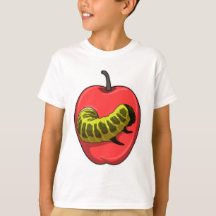 T-shirt Caterpillar with Apple