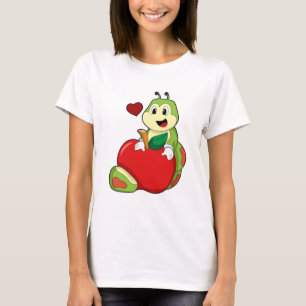 T-shirt Caterpillar with Apple