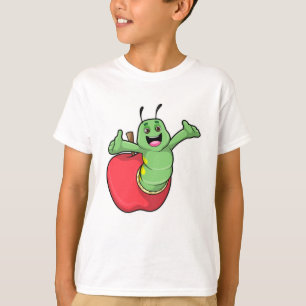 T-shirt Caterpillar with Apple