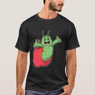 T-shirt Caterpillar with Apple