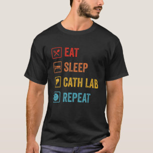 T-shirt Cath Lab EKG Nurtbeat Tech Cute Retro Car