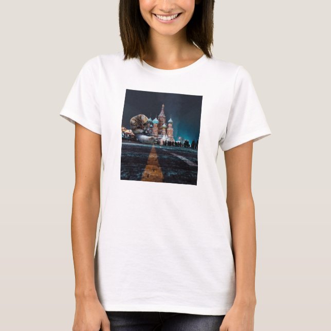 T-shirt Cathédrale Saint-Basil et Hosico (Devant)