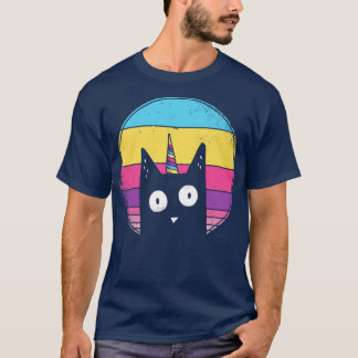T-shirt Caticorn Cute Funny Unicorn Amoureux des chats