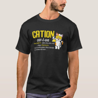 T-shirt Cation Cute Science Cat Pawsitive  Chemistry Teach