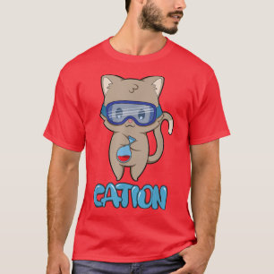 T-shirt Cation Cute Science Chat Élément Pawsitif Chimistr