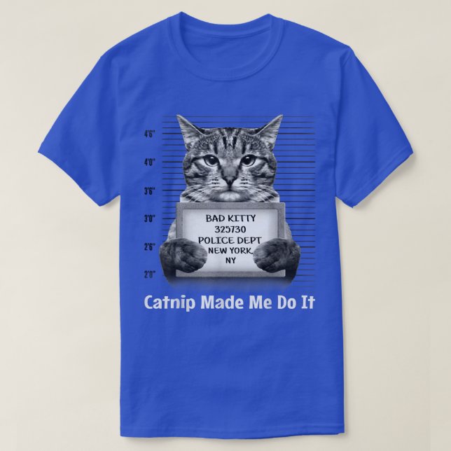 T-shirt Catnip M'A Fait Le Faire M. Furrypants Kitty Cat M (Design devant)