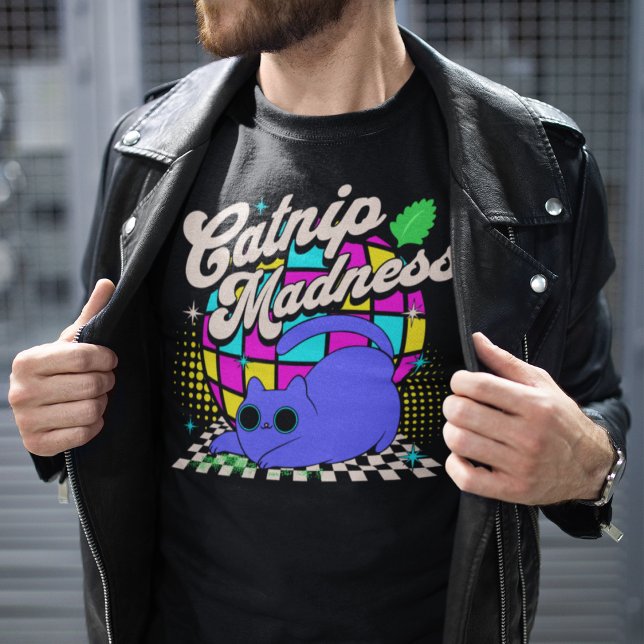 T-shirt Catnip Madness Psychedelic Disco (Créateur téléchargé)