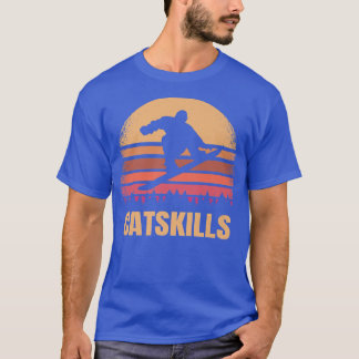 T-shirt Catskills New York Snowboarding Outdoor Vintage 80