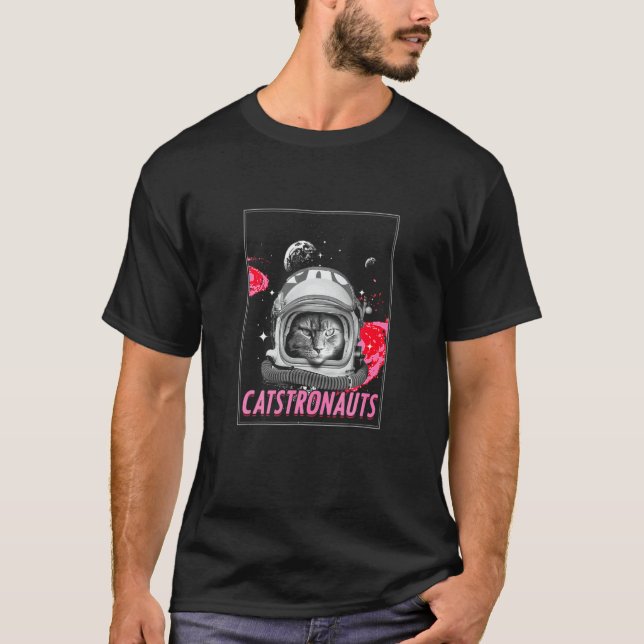 T-shirt Catstronaut Space Cat  Astronaut Scientist (Devant)
