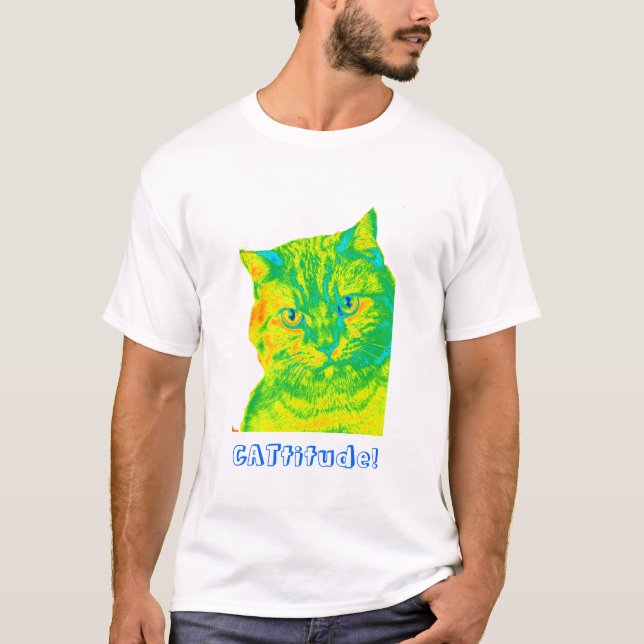 T-shirt CATtitude ! (Devant)