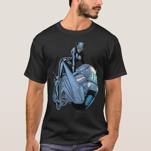 T-shirt Catwoman et vélo (Devant)