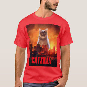T-shirt Catzilla Cat Kitten Lover