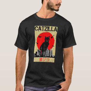 T-shirt Catzilla Choses Mignonnes de Chat Pour Maman Chat