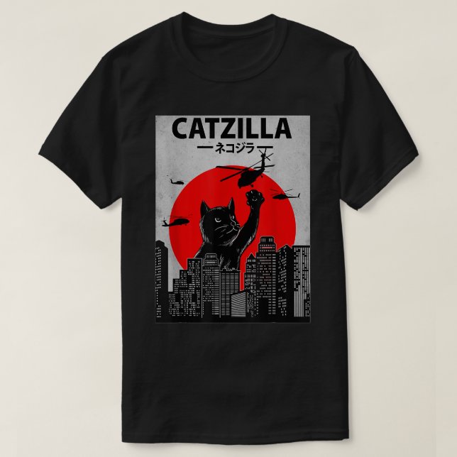 T-shirt Catzilla Funny Chat, Chat Funny, Amoureux des chat