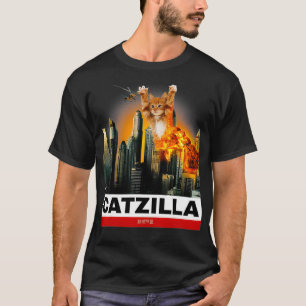 T-shirt CATZILLA Funny Kitty pour Amoureux de les chats à