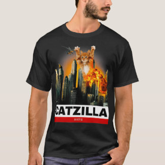 T-shirt CATZILLA Funny Kitty pour Amoureux de les chats à