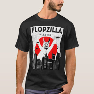 T-shirt Catzilla grand mème floppa Flopzilla Caracal Chat
