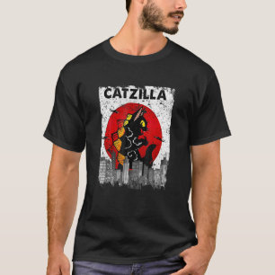 T-shirt Catzilla vintage Ee Kitten Et Chat