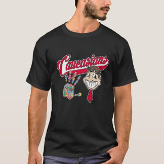 T-shirt caucasiens