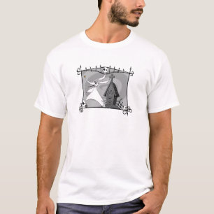 T-shirt Cauchemar avant Noël   Zéro dans le cimetière