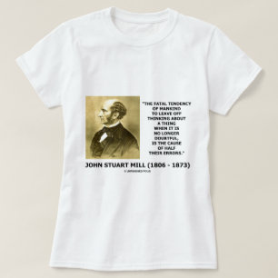 T-shirt Cause de pensée de tendance mortelle de moitié d
