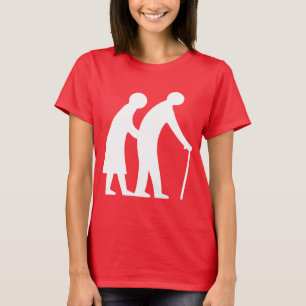 T-shirt CAUTION Personnes ÂGÉES - VOYAGE UK