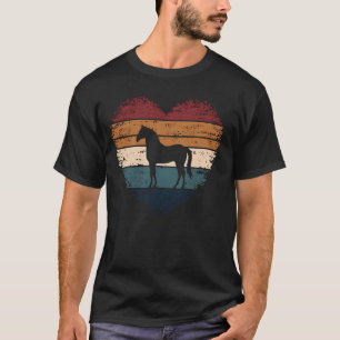 T-shirt Cavalerie Amateur de Cheval Rétro Vintage Cheval C