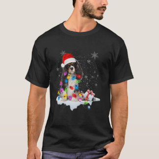 T-shirt Cavalier Chien Père Noël Amoureux de les chiens Ca
