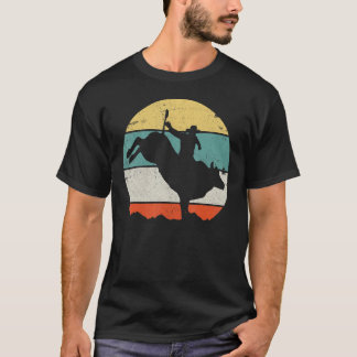 T-shirt Cavalier de Rodéo de Taureau Occidental de Campagn