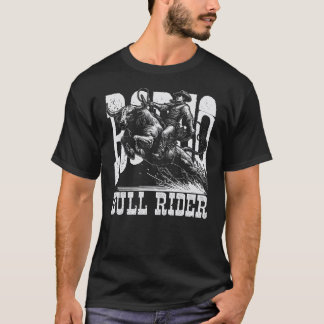 T-shirt Cavalier de taureau Cow-boy Rodéo Occidental