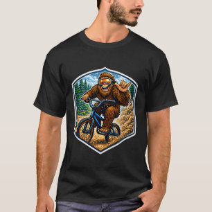 T-shirt Cavalier de vélo BMX Sasquatch Big-Foot Shaka Free