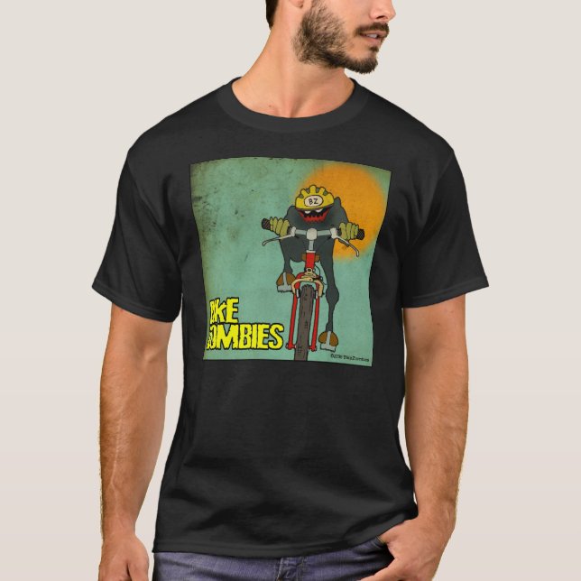 T-SHIRT CAVALIER DE ZOMBI DE VÉLO (Devant)