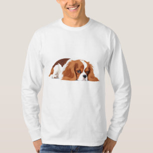 T-shirt Cavalier King Charles Adorable Animal Dormir Amusa