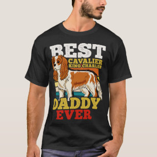 T-shirt Cavalier King Charles Chien Papa Fête des pères