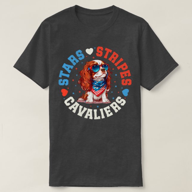 T-shirt Cavalier King Charles Spaniel Chien (Design devant)