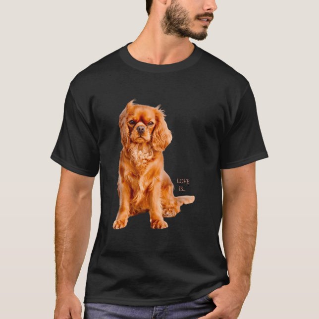 T-shirt Cavalier King Charles Spaniel Love (Devant)