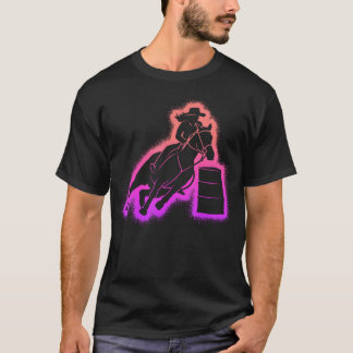 T-shirt Cavalière de course de tonneaux femmes filles