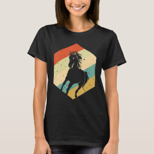 T-shirt Cavalière vintage amour de cheval pour femmes