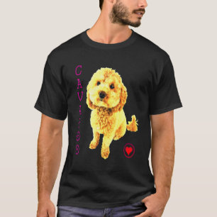 T-shirt Cavapoo Chien Chien Chien Chien Croix Noodle Super