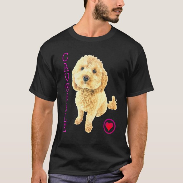 T-shirt Cavoodle Chien Chien Chien Chien Croix Noodle Supe (Devant)