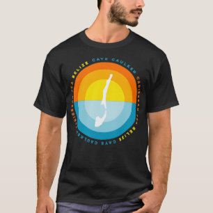 T-shirt Caye Caulker Belize Graphic Sunset T