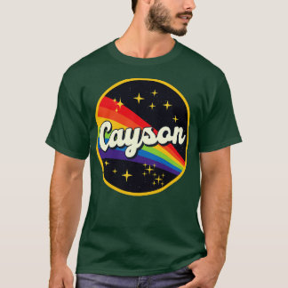 T-shirt Cayson Arc En Ciel Dans L'Espace Style Vintage