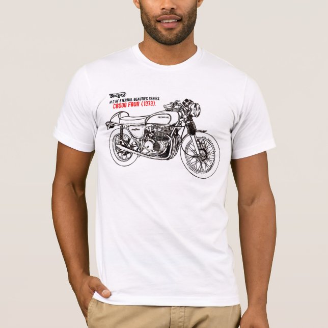 T-shirt CB500 Four 1973. (Devant)