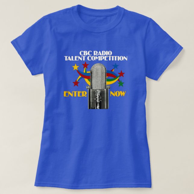 T-shirt CBC Radio Talent Competition (années 1981) (Design devant)