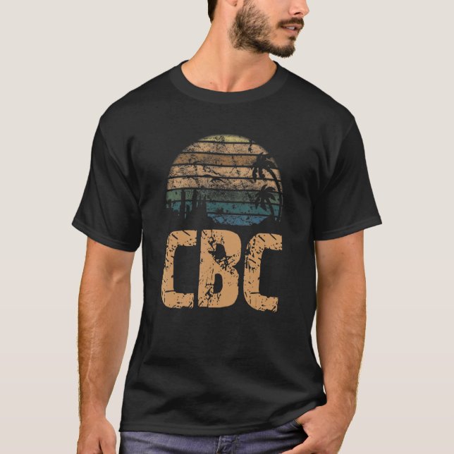 T-shirt CBC Vintage Sunset Distressed (Devant)