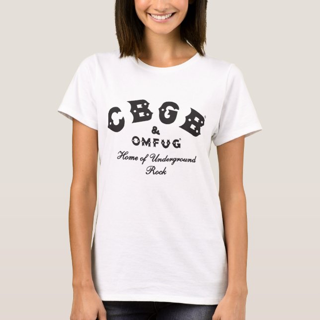 T-shirt CBS raglan Baseba souterrain de punk rock de Cbgb (Devant)