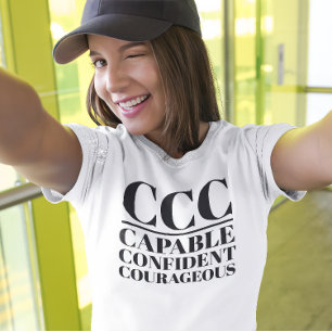 T-shirt CCC - Capable, confiant, courageux