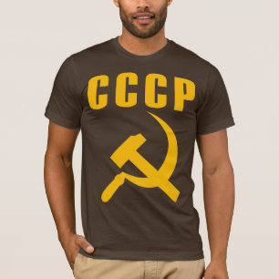 T-shirt cccp URSS de marteau et de faucille